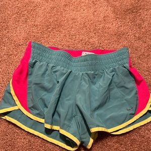 Teal NIKE athletic shorts
